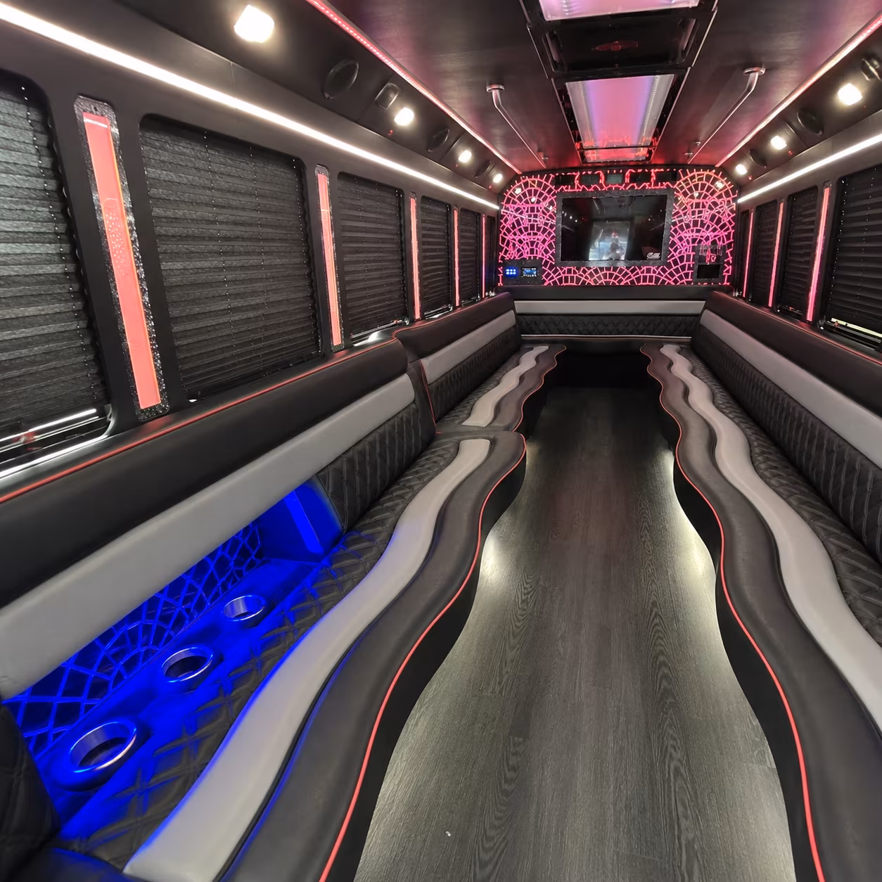 instead of splitting your group across five cars rent a party bus for concert night